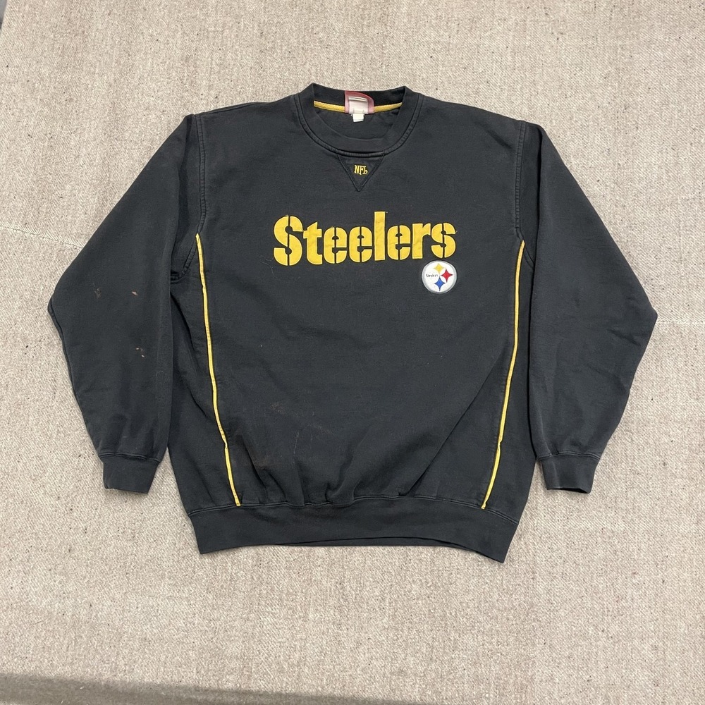 Vintage NFL Logo Sweatshirt Mens XL Black 1990s NFL
